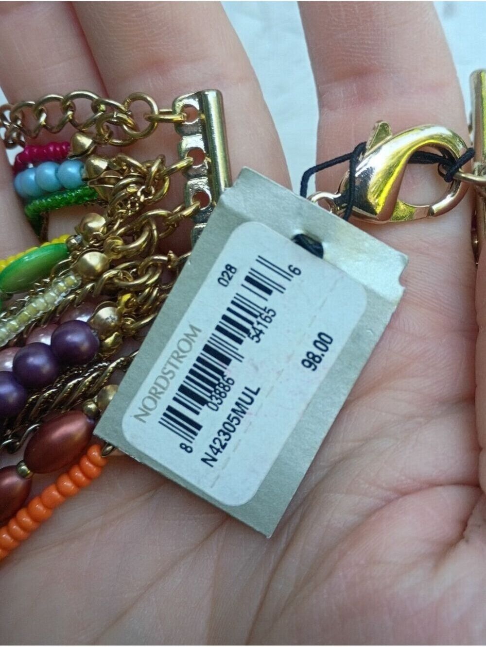 š» Vintage Rare Neiman Marcus Sequin Brand Layered Necklace - Picture 5 of 6